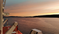 [3] Sonnenaufgang im Oslo-Fjord